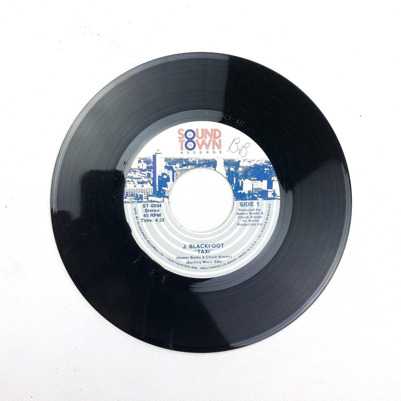 J. Blackfoot Taxi / Where is Love 45 RPM 7" Single Soundtown Records 1983 2