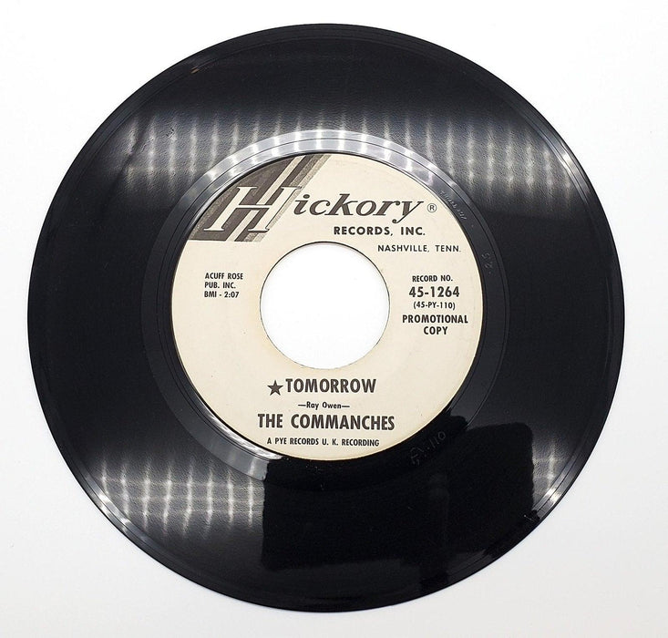 The Commanches Tomorrow 45 RPM Single Record Hickory 1964 45-1264 PROMO 1