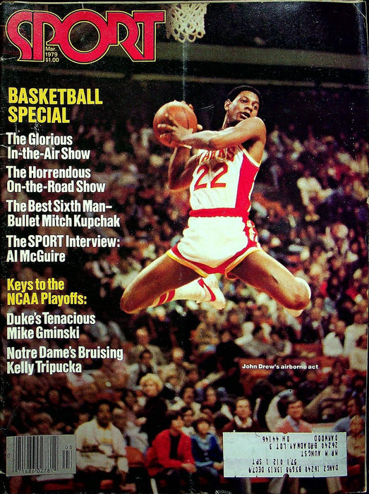 Sport Magazine March 1979 Vol 68 #3 Basketball Special John Drew Dunk Cover