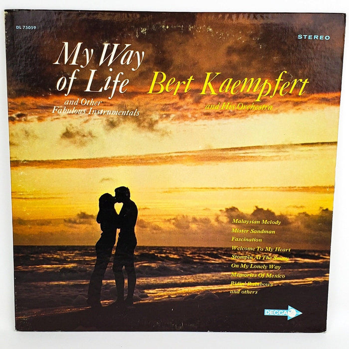 Bert Kaempfert My Way Of Life Record 33 RPM LP DL 75059 Decca 1968 1