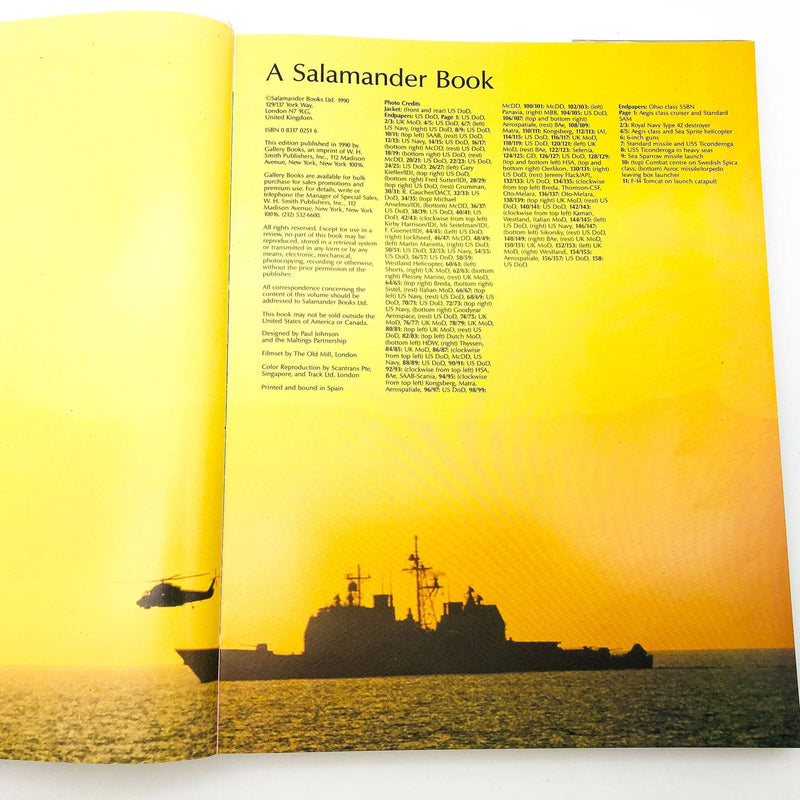 Naval Firepower Hardcover Lindsay Peacock 1990 1st US Edition US Navy Ships 5