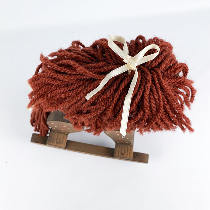 Small Wood Rocking Horse w/ Yarn Mane & Tail Decorative Folk Art