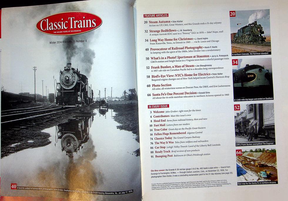 Classic Trains Railroading Magazine Winter 2014 Vol 15 No 4 Steam In Colorado