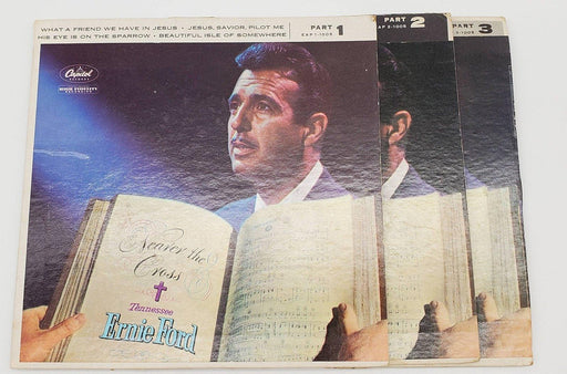 Tennessee Ernie Ford Nearer The Cross Part 1-3 45 RPM EP Record Capitol Lot of 3 1