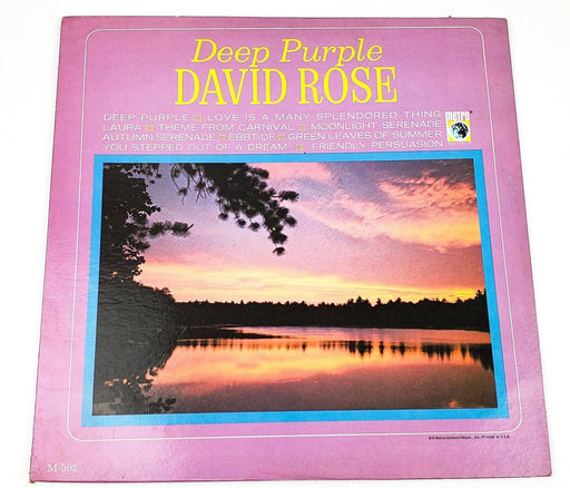David Rose Deep Purple Record LP M-502 Metro 1965 1