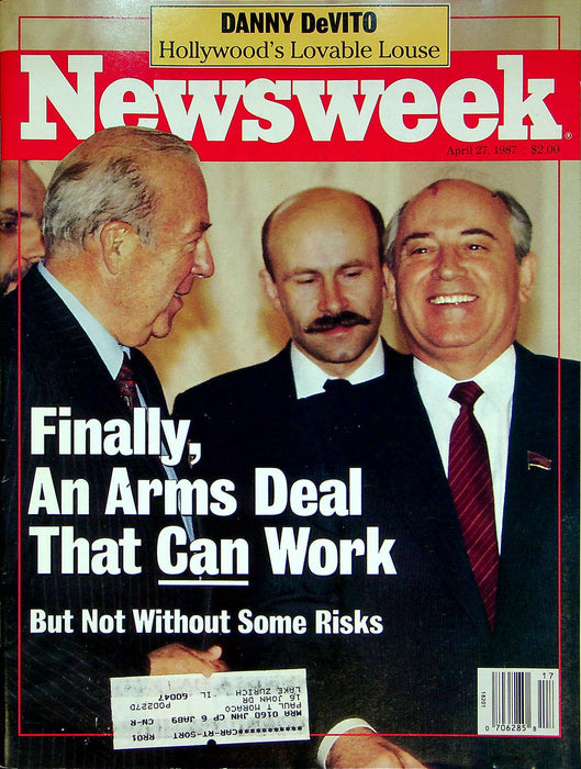 Newsweek Magazine April 27 1987 Mikhail Gorbachev Arms Control Concessions