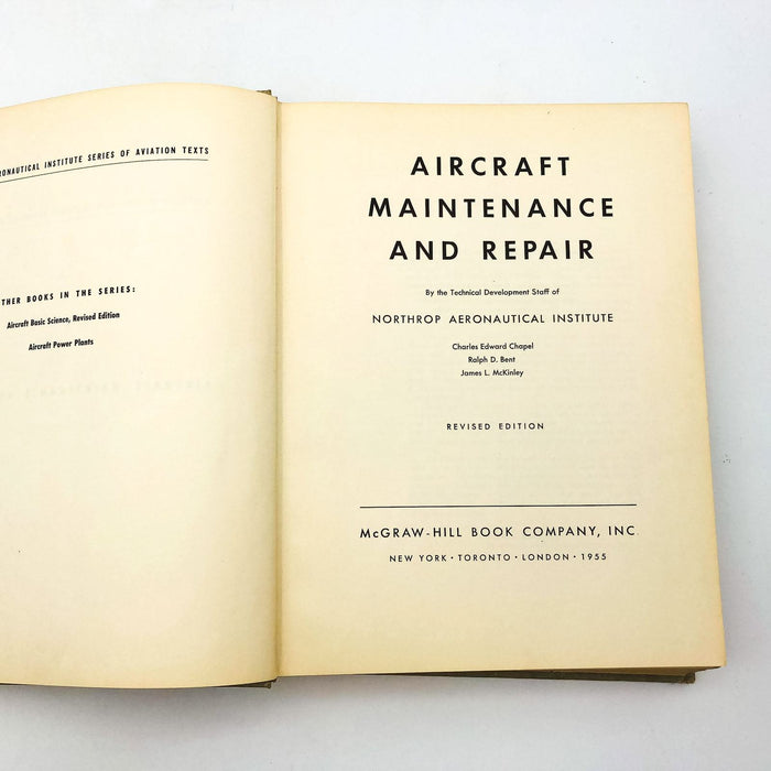 Aircraft Maintenance and Repair HC Northrop Aeronautical Institute 1955 Revised 6