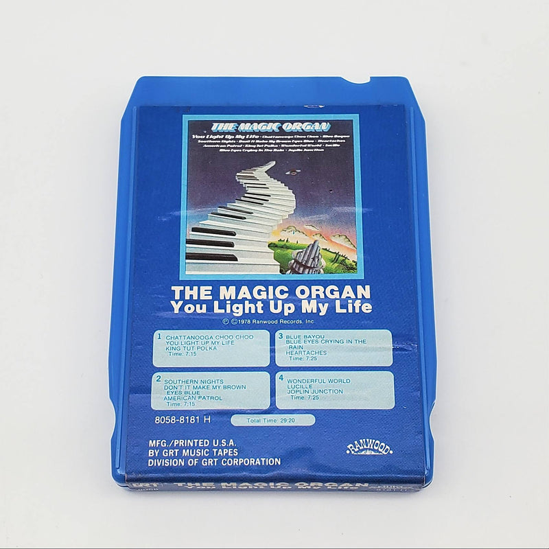 The Magic Organ You Light Up My Life 8-Track Tape Album Ranwood 1978 8058-8181
