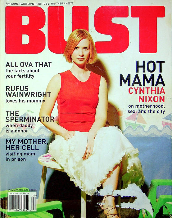 Bust Magazine Summer 2002 Cynthia Nixon Sex In the City Motherhood No Marriage