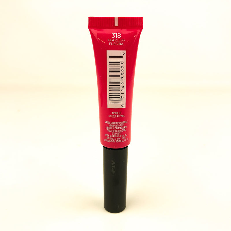L'Oreal Infallible Paints Lips Lip Color Fearless Fuschia #318 .27 oz Each (2PK)