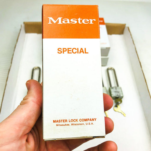 6ct Vintage Master Lock Padlock 7LJ Long 2.5" Hasp Keyed Alike P172 New NOS No 2 2