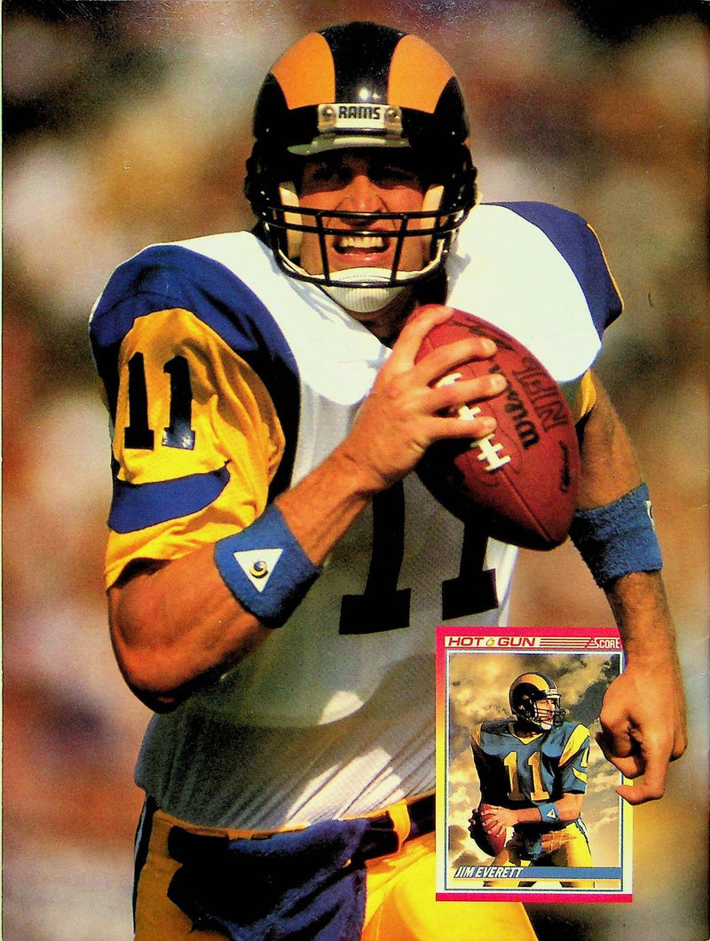 Beckett Football Magazine September 1990 # 6 Jerry Rice ERROR Cover Issue CLEAN 3
