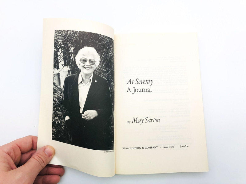 At Seventy A Journal Paperback May Sarton 1993 Diaries Women Author 20th Century 6