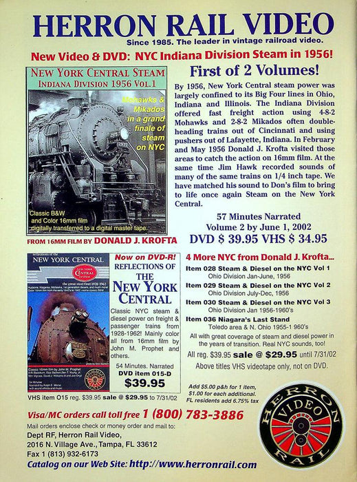 Railfan & Railroad Magazine September 2002 Vol 21 No 9 Railfanning Central Texas