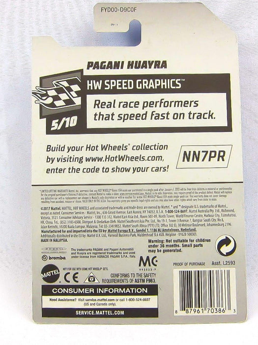 Hot Wheels Speed Graphics Stock Camara 70 Camaro Pagani Huayra Qty 4 NEW Diecast 7