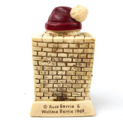 Merry Christmas Mouse Figurine Statue Bright Red Hat Russ Berrie 1969 5