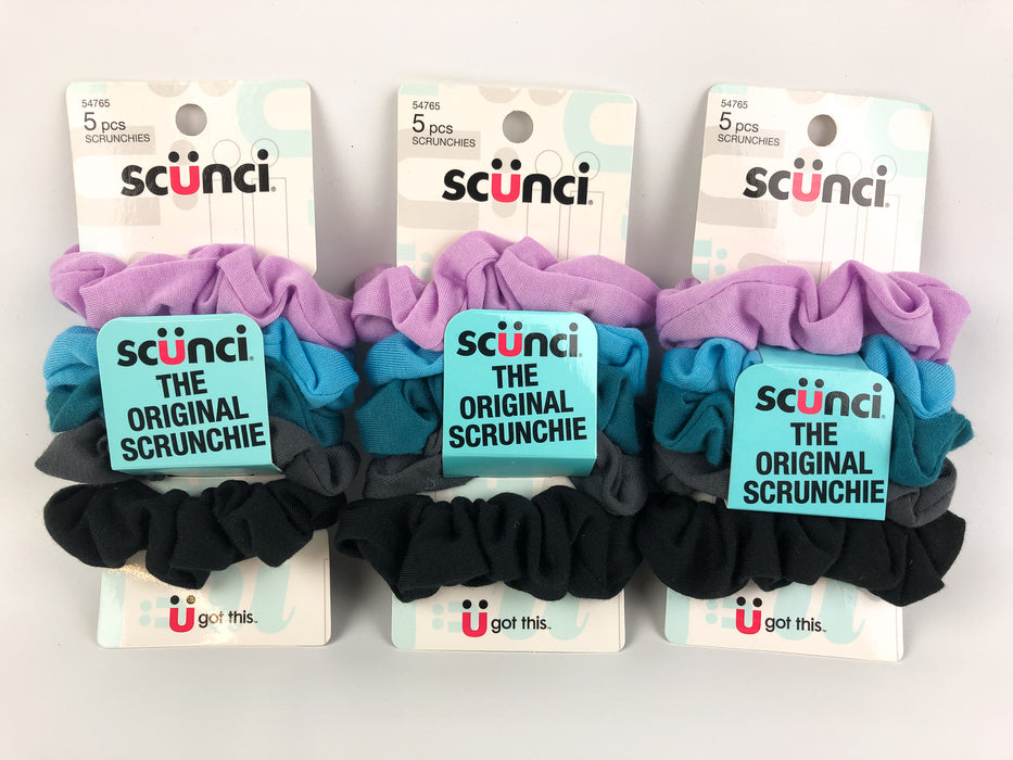 3-Packs Scunci The Original Scrunchie Hair Tie Ponytail Holder 15ct Total 54765
