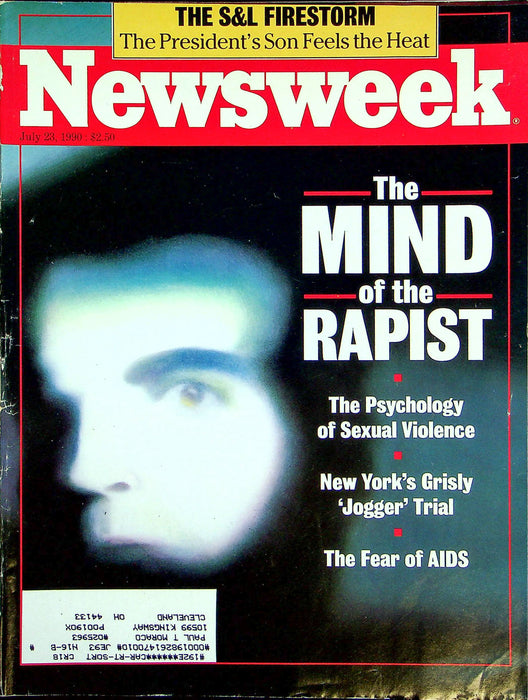 Newsweek Magazine July 23 1990 Central Park Jogger Trial Neil Bush Son Scandal