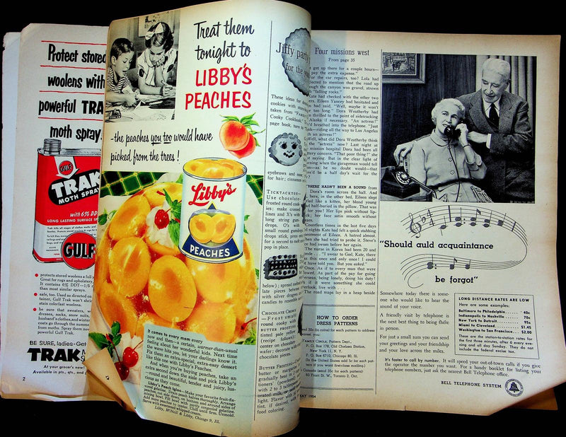 Family Circle Magazine May 1954 California Summer Fashion Yellowstone Cookbook 5