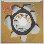 Captain And Tennille Lonely Night Record 45 RPM Single A&M 1976 w/ Label Sleeve 1