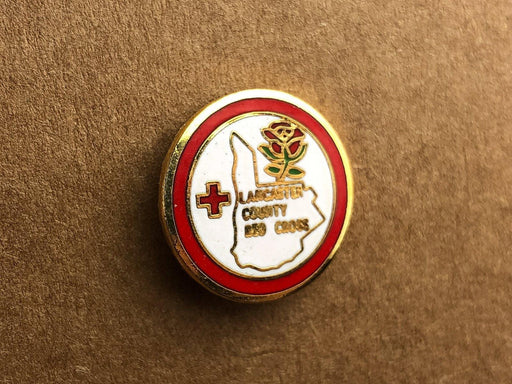 Vintage American Red Cross Lapel Pin Lancaster County South Carolina Chapter 1