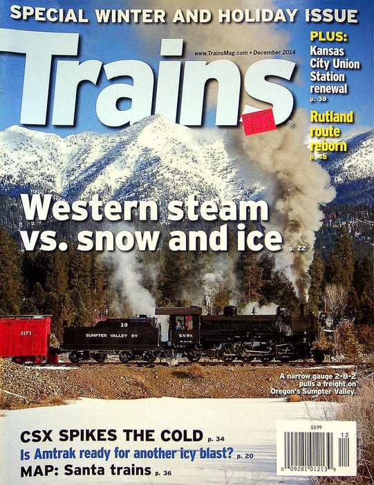 Trains Railroading Magazine December 2014 Western Steam vs. Snow CLEAN