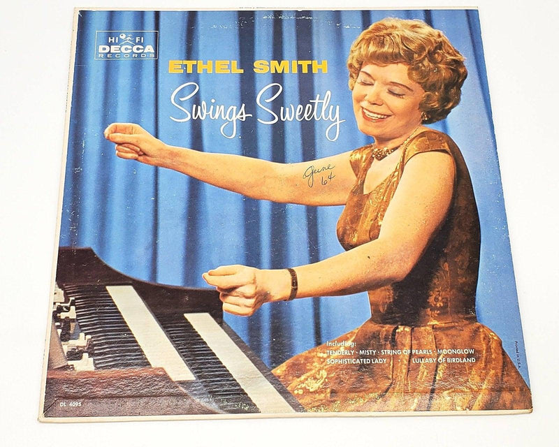 Ethel Smith Swings Sweetly 33 RPM LP Record Decca 1961 DL 4095 1