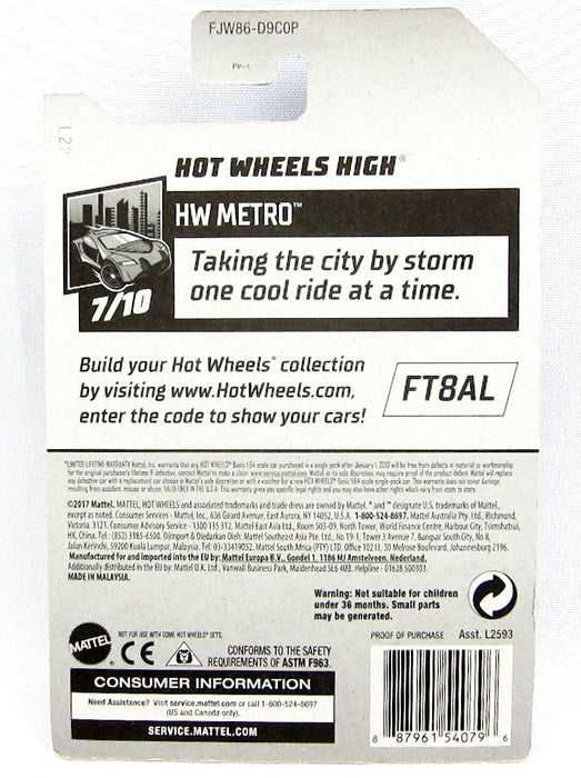 Hot Wheels HW Metro Time Shifter #248 Hot Wheels High #329 Qty 3 NEW Diecast 9