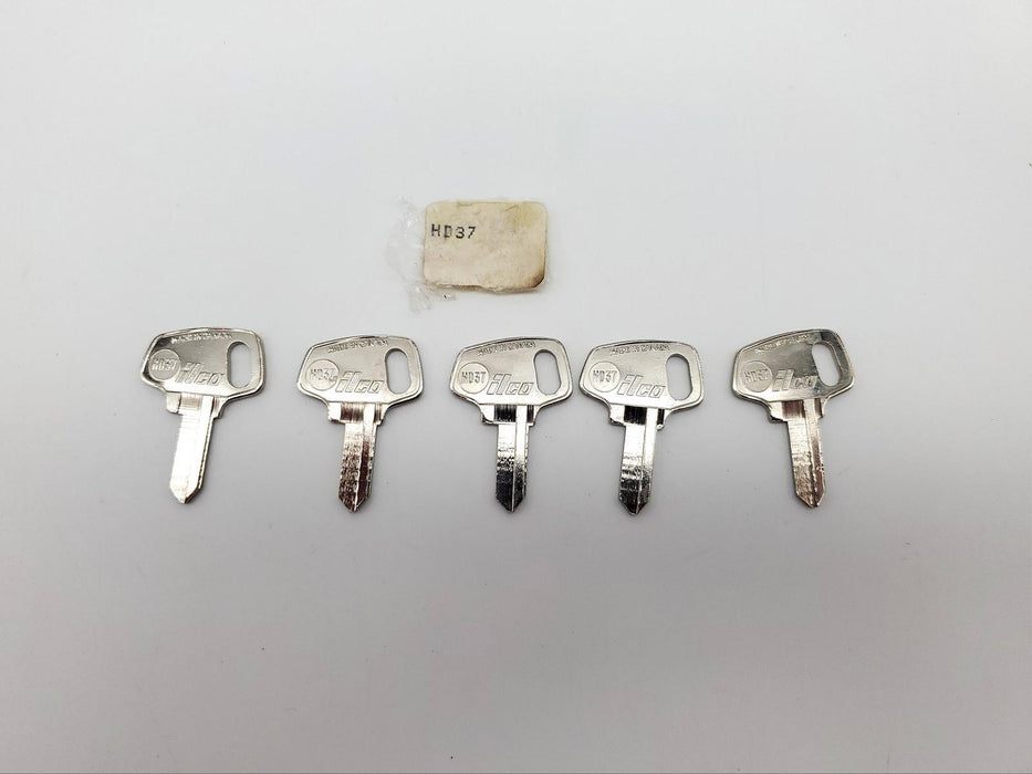 5x Ilco HD37 Key Blanks For Honda Motorcycles Vintage NOS