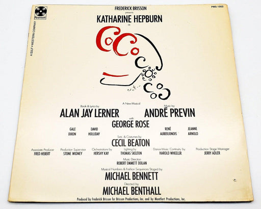 Katharine Hepburn Coco Cast Recording 33 RPM LP Record Paramount Records 1970 1