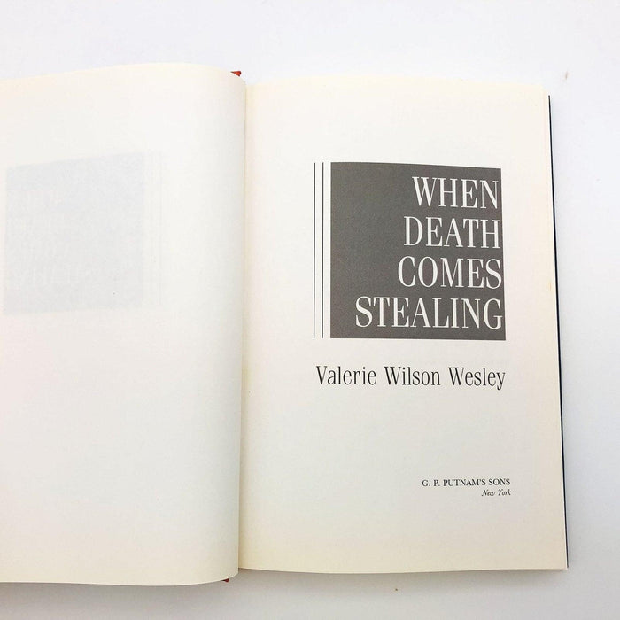 When Death Comes Stealing Hardcover Valerie Wilson Wesley 1994 Female PI Cops 7