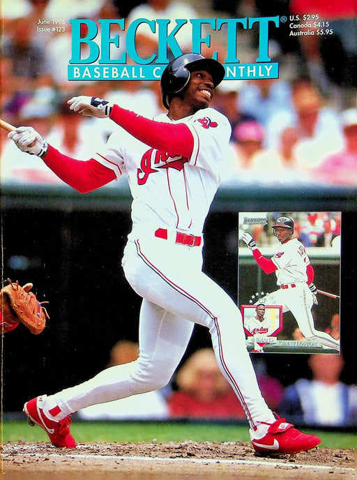 Beckett Baseball Magazine June 1995 # 123 Kenny Lofton Indians Michael Jordan 1