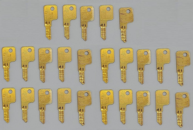 25x Yale EB1019 Key Blanks B10L Keyway Solid Brass 4 Pin NOS 3