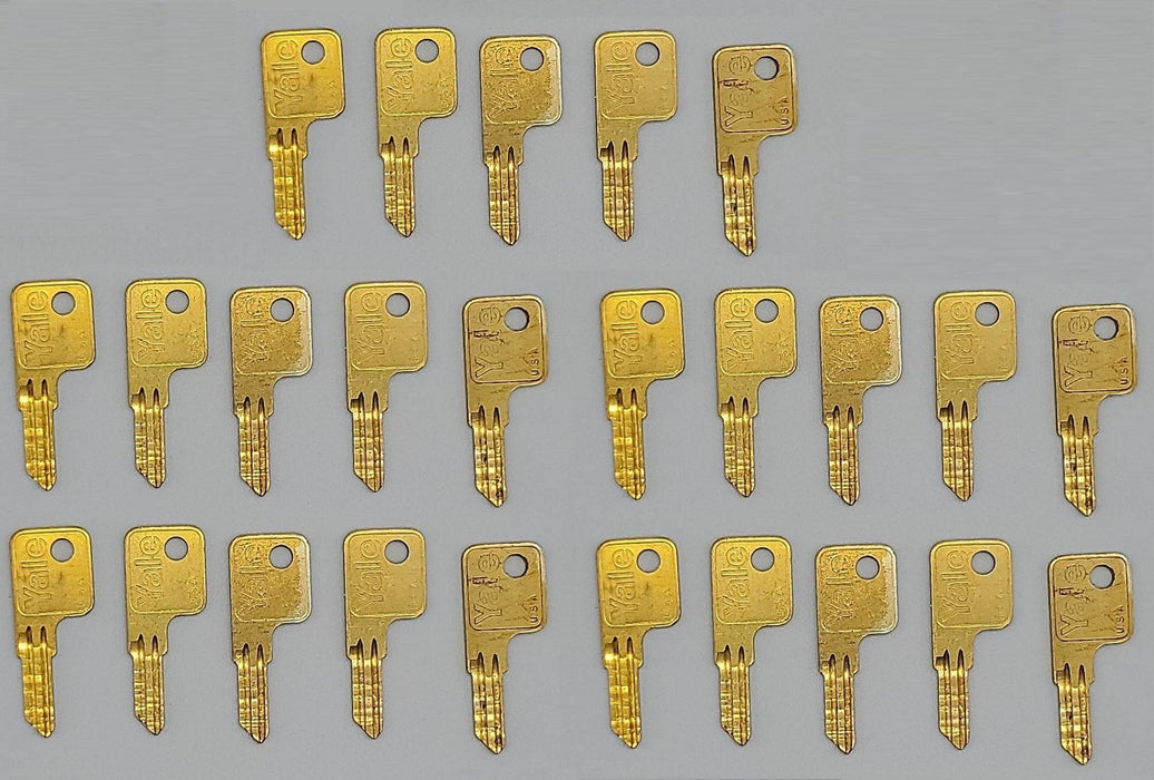 25x Yale EB1019 Key Blanks B10L Keyway Solid Brass 4 Pin NOS 3