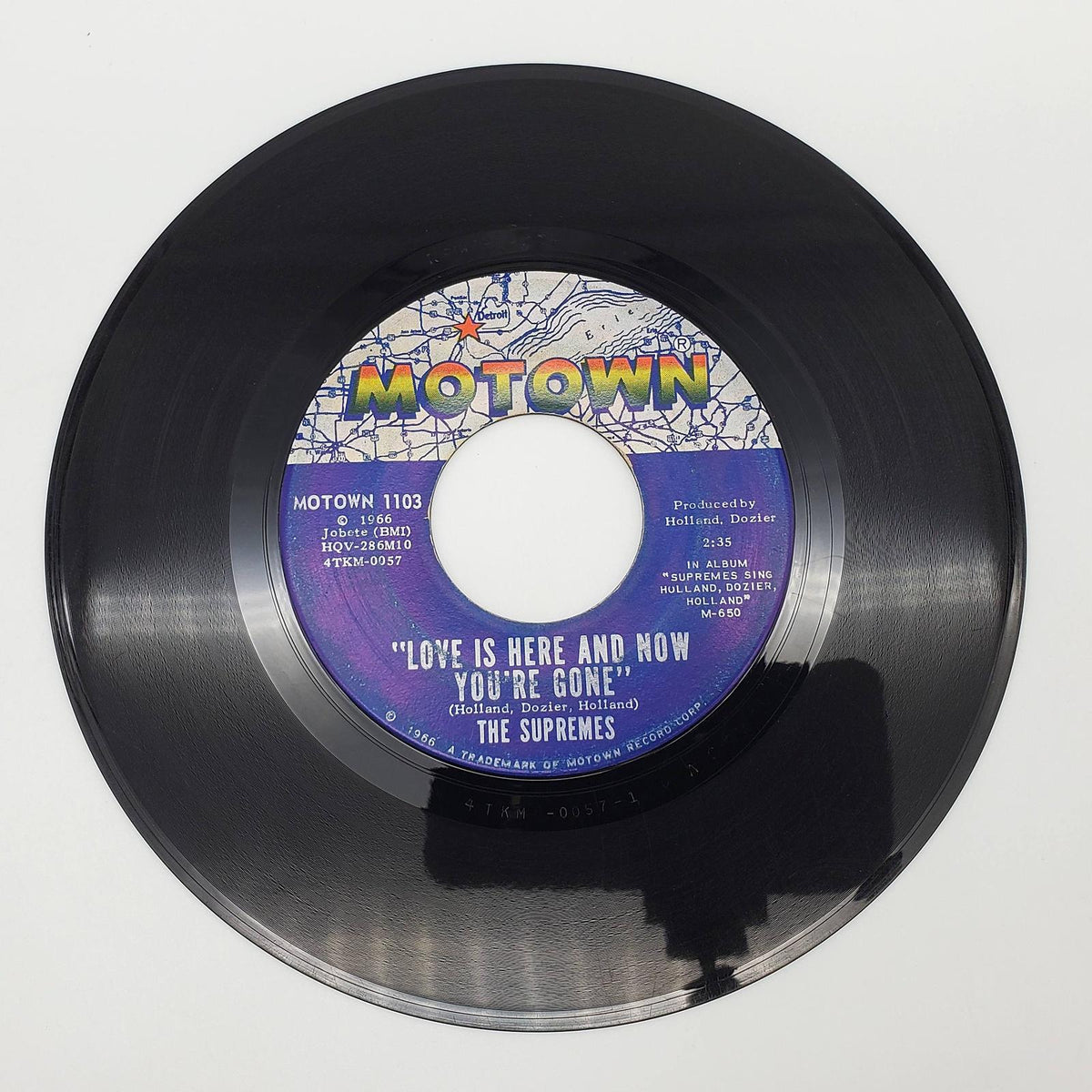 The Supremes Love Is Here And Now You're Gone 45 RPM Single Record Mot ...