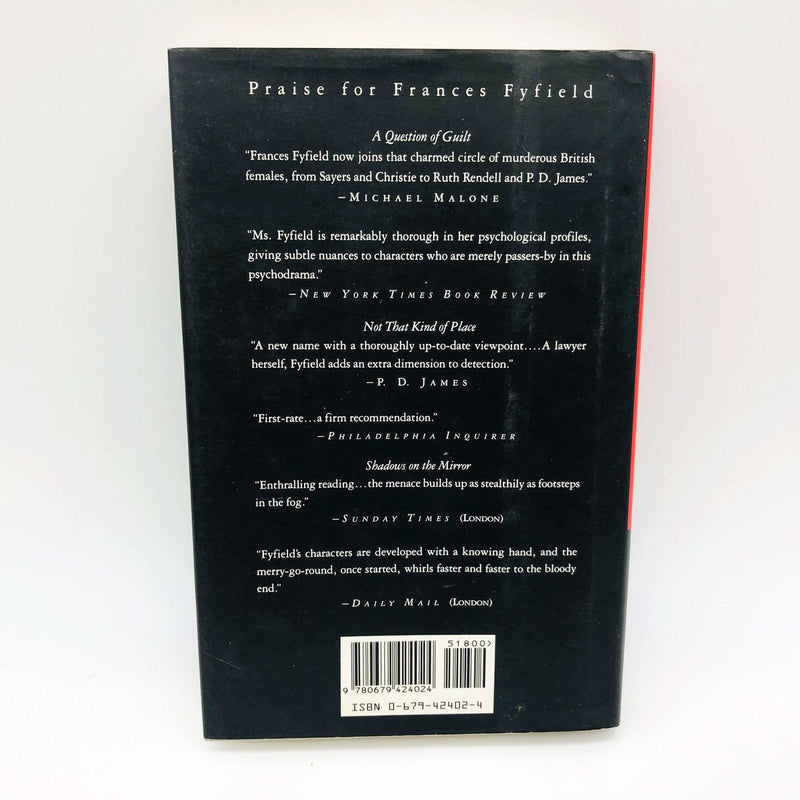 Frances Fyfield Book Shadow Play Hardcover 1993 1st Edition Alcoholic Preacher 2