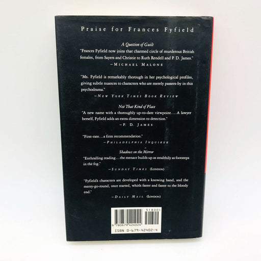 Frances Fyfield Book Shadow Play Hardcover 1993 1st Edition Alcoholic Preacher 2