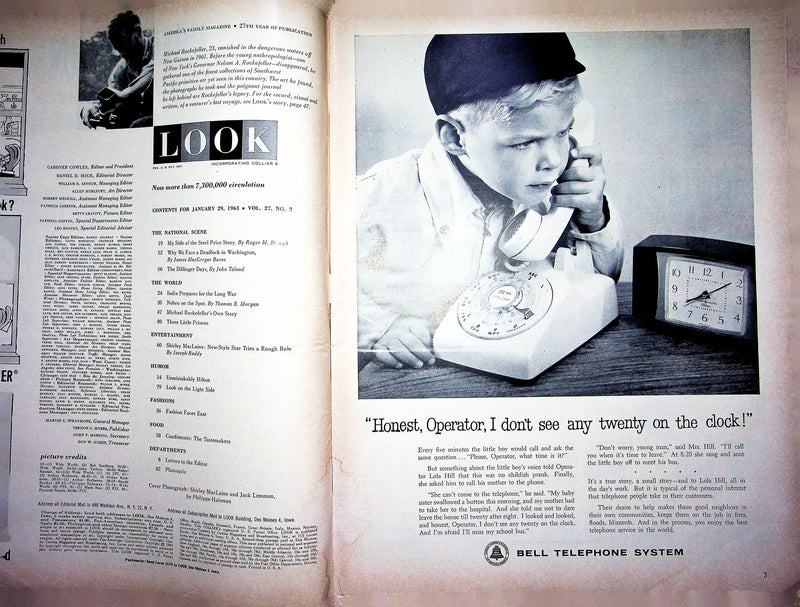 Look Magazine January 29 1963 Shirley MacLaine Jack Lemmon Michael Rockefeller 2