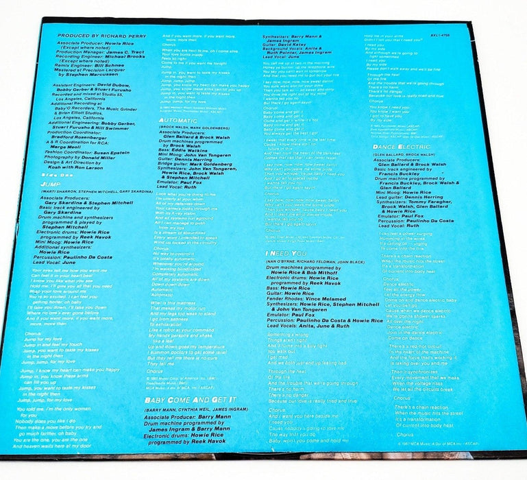 Pointer Sisters Break Out 33 RPM LP Record Planet 1983 BXL1-4705 5