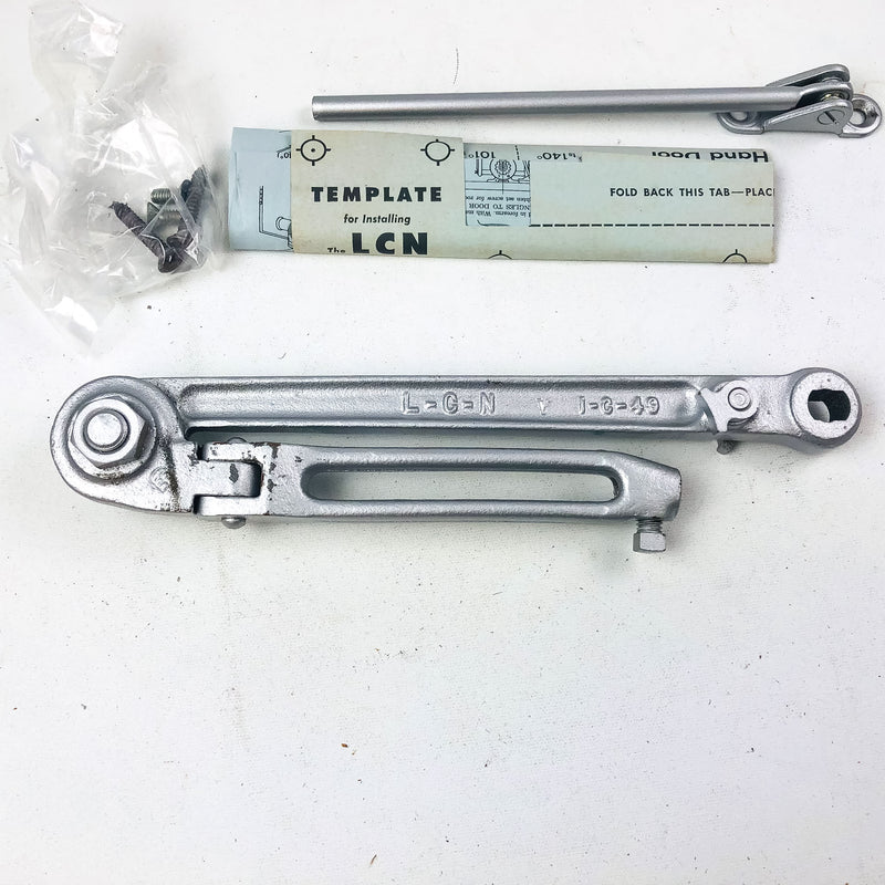 LCN Size B C Potbelly Closer Arm H90 RH ALUM Hold Open 90 Right-Handed Aluminum