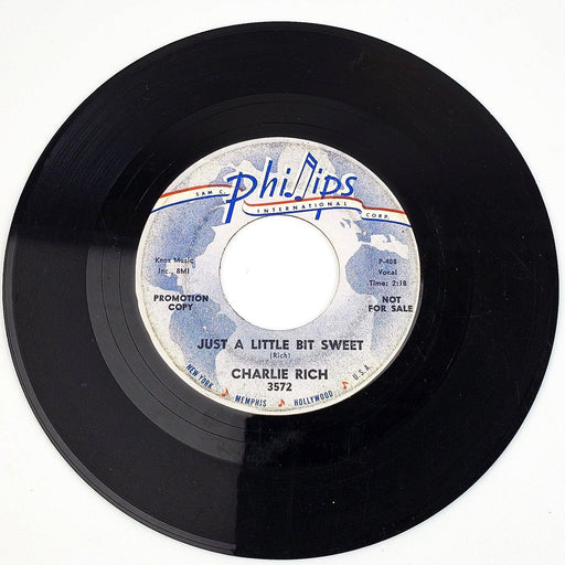 Charlie Rich Just A Little Bit Sweet 45 RPM Single Record Philadelphia 1961 2