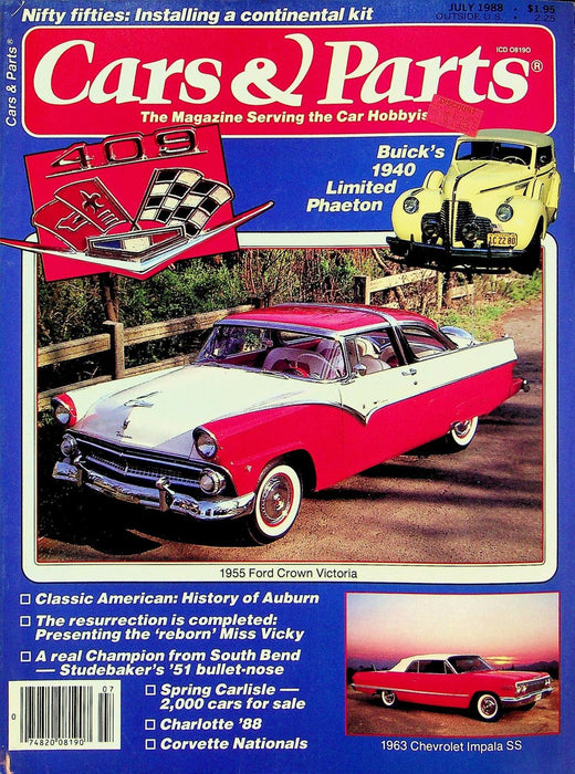 Cars & Parts Magazine July 1988 Vol 31 No 7 Buick's 1940 Limited Phaeton