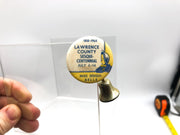 Sesqui-Bell Cosmetic Button Pin Picture Pinback Lawrence County Sesquicentennial 2