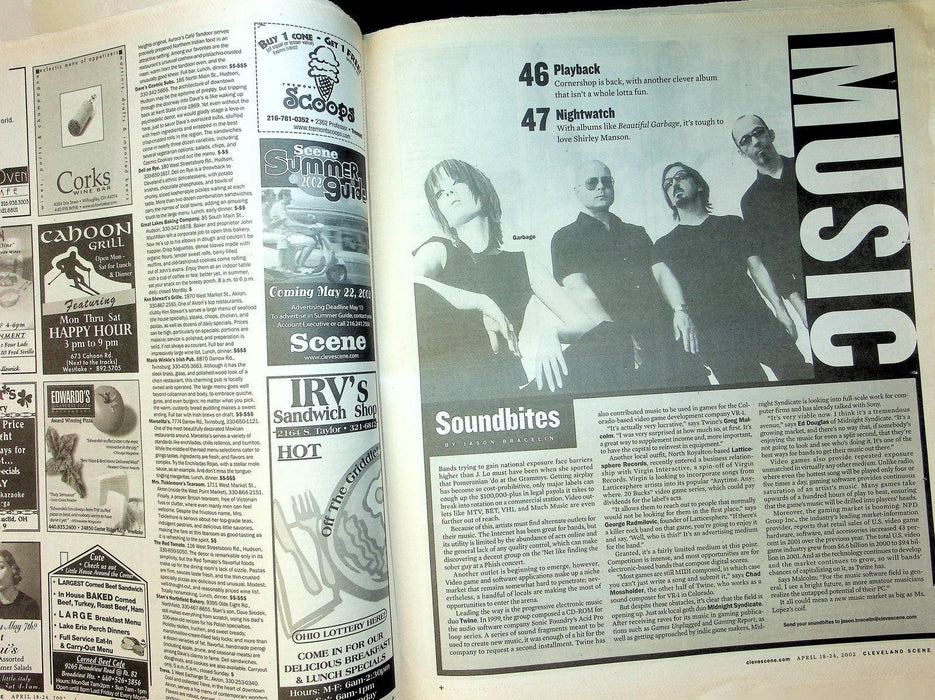 Cleveland Scene Magazine April 2002 No 16 X-ecutioners DJ Rob Swift Interview 3