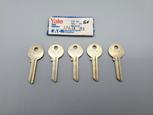 5x Yale RN12 1/2 Key Blanks JA Keyway Nickel Silver 6 Pin NOS 1