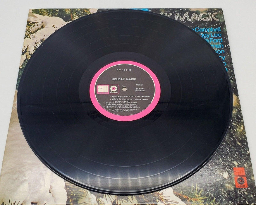 Holiday Magic 33 RPM LP Record Capitol Glen Campbell, Wayne Newton & More 6