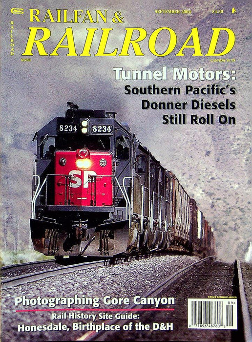 Railfan & Railroad Magazine September 2004 Vol 23 No 9 Donner Diesels Still Roll