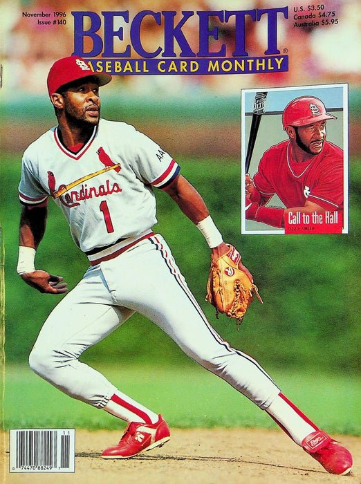 Beckett Baseball Magazine Nov 1996 # 140 Ozzie Smith Cardinals Cecil Fielder 1