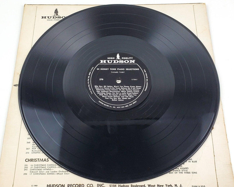Thumbs Tubby 24 Honky Tonk Piano Selections 33 RPM LP Record Hudson 4