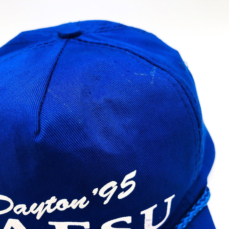 Vintage Yaesu Trucker Hat Snapback Ham Radio Dayton Ohio 1995 Blue Cobra Cap 2 3